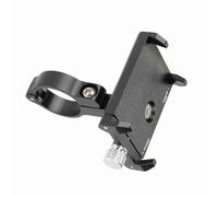 Fdit Support de Téléphone de Vélo Réglable en Alliage D'aluminium Clip de Guidon Stable pour Une Protection Antichoc pour Les Cyclistes et Les Motards Noir 1,9-3,9 Pouces (Black) (Black)