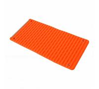 Fdit Support de Téléphone en Silicone, Support de Téléphone de Bureau Pliable avec Noyau en Alliage D'aluminium pour Smartphones, Tablettes et Ordinateurs Portables de Bureau à Domicile (Orange)