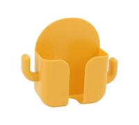Fdit Support de Téléphone Mural Adhésif, Station de Recharge de Téléphone avec Crochets Latéraux pour la Maison, Le Bureau, la Cuisine, la Salle de Bain, la Chambre à Coucher (Yellow)