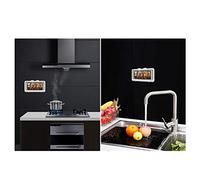 Fdit Support de Téléphone Mural étanche avec écran Tactile pour Salle de Bain, Cuisine, Douche, Installation de Nano-Ruban, Son Clair, Convient à la Plupart des Téléphones (White)