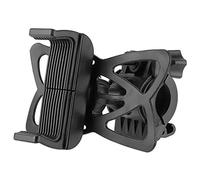 Fdit Support de Téléphone Universel pour Moto et Vélo, Rotation à 360° pour Enregistrement Vidéo avec Sangle de sécurité en Silicone, Pince en Alliage ABS, Largeur 50-100 Mm