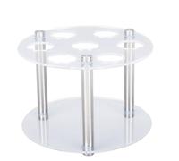 Fdit Support de Tubes de Cartouches, Support de Stockage en Acrylique, étagère de Ronde avec 7 Tubes de Cartouches, pour de Saveurs