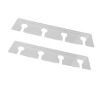 Fdit Support de Verre à Vin Mural, Paquet de 2 Supports en Verre Acrylique pour Cuisine, Bar, Salle à Manger, Support de Rangement de 37.5cm pour 8 Verres à Vin (Transparent)