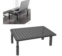 Fdit Support D'Ordinateur de Bureau en Métal, Support Ergonomique Réglable pour Ordinateur Portable, pour Salle D'étude, Construction Solide et Stable avec Conception Antidérapante