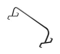 Fdit Support Mural pour Couvertures de Cheval de 91,4 Cm, Barre de Rangement en Fer avec Crochets d'extrémité, Support de Couverture Portable sans Perçage pour Remorque de Sellerie