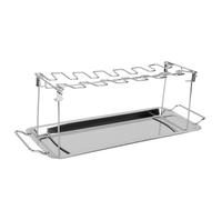Fdit Support pour Pilons de Poulet, Support de Cuisson Portable avec Bac de