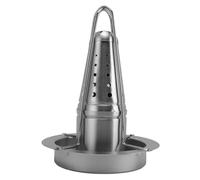 Fdit Support Vertical pour Rôtissoire à Poulet en Acier Inoxydable, Répartition Uniforme de la Chaleur, Support Amovible et Portable, Idéal pour Barbecue en Plein Air, Viandes, Fruits