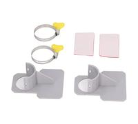 Fdit Supports de Support de Tuyau de Piscine Supports de Tuyau de Piscine Collier de Serrage avec Support en ABS Réglable Attaches de Câble pour Hors Sol Entrée Sortie
