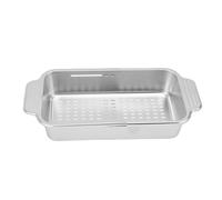 Fdit Sur une Colonie de L'évier, 304 Panier D'escrocport Extensible en Acier Inoxydable pour le Draineur Multifonctionnel de Cuisine avec des Légumes de Lavage Fin à Mailles (L 28 pouces)