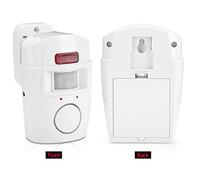 Fdit Système D'alarme avec Détecteur de Mouvement Infrarouge PIR, Double Capteurs, Sirène Forte de 105 DB avec 2 Télécommandes pour la sécurité du Garage, du Bureau et de la Maison