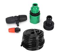 Fdit Système D'arrosage Automatique pour Plantes de Jardin, 10m, Kit D'égouttement avec Buse Réglable pour Refroidissement de Serre et de Balcon