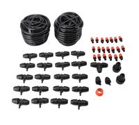 Fdit Système D'arrosage D'irrigation, Kit D'arrosage Rapide pour Plantes, pour Pelouse, Jardin, Cour, Tube de 65,6 Pieds, 1800g