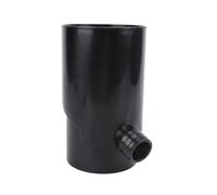 Fdit Système de Collecte d'eau de Pluie, Inverseur de Tuyau de Descente Rond pour Tuyau de Descente de 10 Cm avec Valve Réglable, Convient aux Barils de Pluie et aux Systèmes (Black)