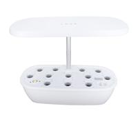 Fdit Système de Culture Hydroponique, Kit de Germination pour Plantes | Matériau ABS, Base 42,7x18,8 Cm, Eau/lumière Auto, Herbes et Salades Toute L’année