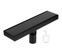 Fdit Système de Drainage Doudeur de Sol de Douche, 304 Vernis à Haute Température Noir en Acier Inoxydable pour le Sous-sol de la Salle de Bain et les Toilettes