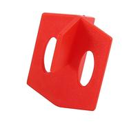 Fdit Système de Nivellement de Carreaux de 50 Pièces, Kit D'espacement en Forme de T croisé à 3 Côtés Rouge, Ensemble de Nivellement de Carreaux pour Installation de Sol et de Mur en