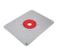 Fdit Table de Table de Routeur en Aluminium Durable avec Inserts D'angle Réglables pour le Traitement du Bois de Précision