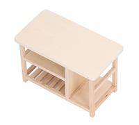 Fdit Table en Bois pour Maison de Poupée Miniature, échelle 1:12, Meubles de Simulation Non Peints, Excellent Cadeau pour Les Amis, Les Enfants et la Famille