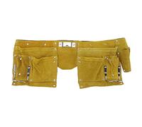 Fdit Tablier de Ceinture à Outils en Cuir avec Plusieurs Poches, Boucle à Dégagement Rapide, Portable pour Le Travail du Bois