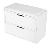 Fdit Tabouret à Chaussures D'entrée, Coussin Doux, Armoire de Rangement élégante pour Couloir, Usage Domestique, 1 unité