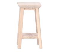 Fdit Tabouret de bonsaï en Bois pour Maison de Poupée, Mini Modèle de Meuble, Jouet pour Maison de Poupée 1:12, Matériau en Bois (Tabouret de bonsaï Court (Embryon Nature))