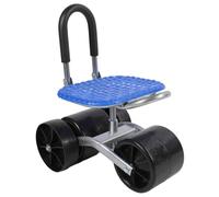 Fdit Tabouret de Jardin à roulettes, Chariot de Travail Confortable pour la Plantation de Terres Agricoles, Tuyau en Acier galvanisé Durable et Matériau PP