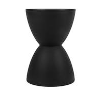 Fdit Tabouret Moderne en Forme de Sablier, Table à Langer pour Usage Décoratif à la Maison, 43x30cm (Black)