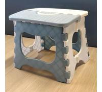 Fdit Tabouret Pliant, Siège Portable en Plastique for Camping et Utilisation en Extérieur (Bleu Blanc)