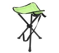 Fdit Tabouret Trépied Portable, Chaise Pliable, Durable, Anti-Chute, pour Activités de Plein Air, Charge de 200KG (Black) (Green)