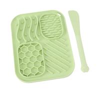 Fdit Tapis à Alimentation Lente pour Animaux de Compagnie, Conception à Alimentation Lente avec Plusieurs Sections Texturées pour Chiens et Chats, Chiots et Personnes âgées, Tapis à (Green)