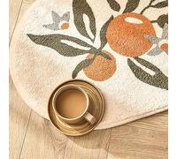 Fdit Tapis Absorbant, Tapis à Motif Floral en Polyester Doux, for Salle