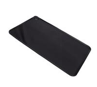 Fdit Tapis de Bol pour Chien en Silicone 48x30cm, Plateau d'alimentation Imperméable Antidérapant pour Animaux de Compagnie (Black)