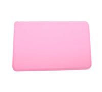 Fdit Tapis de Bol pour Chien en Silicone 48x30cm, Plateau d'alimentation Imperméable Antidérapant pour Animaux de Compagnie (Pink)