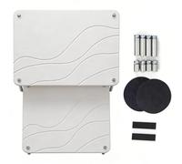 Fdit Tapis de Séchage en Pierre 2 Pièces, Tapis de Vaisselle Ultra Absorbant, de Séchage en Pierre de Cuisine avec Pieds Antidérapants pour Comptoir de Cuisine (WHITE)