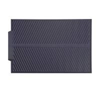 Fdit Tapis de Séchage Plateau de Rectangle de Silicone Antidérapant Résistant à la Chaleur ( Gris )