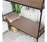 Fdit Tapis de Sommeil d'été avec Bord Durable, Fil de Couture Soigneusement, Matériel, Rotin pour Les étudiants, y Compris la Taie d'oreiller (80 * 195 cm (1 siège + 1 taie d'oreiller))