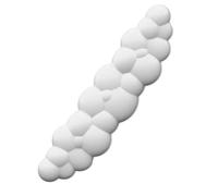 Fdit Tapis de Souris Forme Nuage avec Repose-Poignet en Mousse à Mémoire de Forme pour Clavier et Souris Bleu Blanc