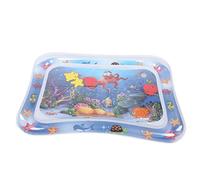 Fdit Tapis D'eau Gonflable pour bébé avec Motif D'animaux Marins, Tapis de Jeu Pliable pour Développer la motricité (Tapis d'eau poulpe)