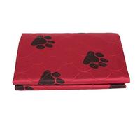 Fdit Tapis Educateurs pour Apprentissage de la Propreté Imperméable Lavable Réutilisable pour Chats et Chiens(70 * 80cm-Rouge)
