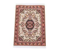 Fdit Tapis élégant Miniature pour Maison de Poupée, Tapis en Fil de Soie Exquis pour la Décoration du Salon pour Les Amateurs de Maison de Poupée (corolle)