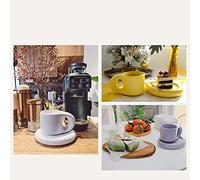 Fdit Tasse à café en Céramique Faite à la Main avec Design Rétro en Spirale 300ml pour Coffret Cadeau de Boissons Chaudes (#4)