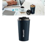Fdit Tasse à café Isolée avec Affichage de Température, Acier Inoxydable