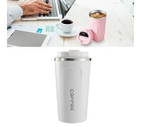 Fdit Tasse à café Isolée avec Affichage de Température, Acier Inoxydable