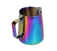 Fdit Tasse à Lait en Acier Inoxydable pour Mousser, Taille 380 Ml | Construction durable, Matériau de qualité alimentaire, Poignée antidérapante, Facile à utiliser, Idéal pour le latte art