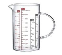 Fdit Tasse à Mesurer en Verre de 1000 Ml, avec Poignée Ergonomique à Bec