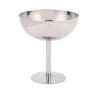 Fdit Tasse de Crème Glacée à Pied en Acier Inoxydable, 6x11 Cm Finition Miroir Dessert Tasse de Service pour les Cocktails Martini Se Rassemblement