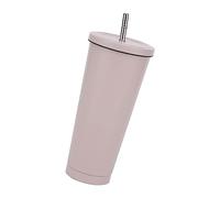 Fdit Tasse de Voyage Isotherme de Grande capacité en Acier Inoxydable avec Paille et Couvercle pour Boissons au café Chaudes et Froides, Choix Sain et pour les Voyages à Domicile, au Bureau, 750 Ml