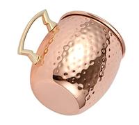 Fdit Tasse Mule de Moscou en Cuivre martelé, Meilleur Cadeau pour les Anniversaires, la Saint-valentin, 550ml, pour Recevoir des Invités