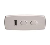 Fdit Télécommande de canapé électrique, Contrôleur de Commutateur 2 Boutons, Port USB 5 Broches, Télécommande de Remplacement pour Fauteuils élévateurs, Fauteuils de Massage et Plus