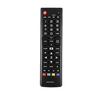 Fdit Télécommande de Rechange pour Téléviseur AKB74915304 Durable Noire pour Une Distance de 10 M, Matériau ABS, pour Télécommandes Cassées ou Anciennes, 2 Piles AAA Non Incluses